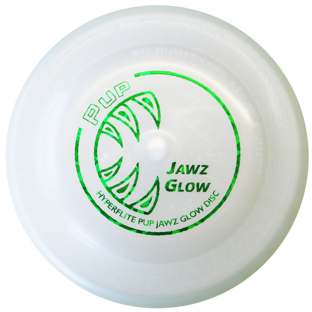 Bissstarke Hundefrisbee Hyperflite K10 Jawz Pup Nightglow	